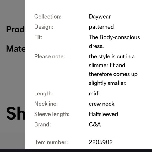 C&A Bodycon Patterned Dress with Knot Detail - Picture 5 of 7